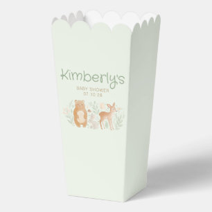 Sweet Woodland Animals Gender Neutral Baby Shower Favor Boxes