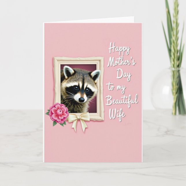 Sweet Woodland Creature Mother Card (Front)