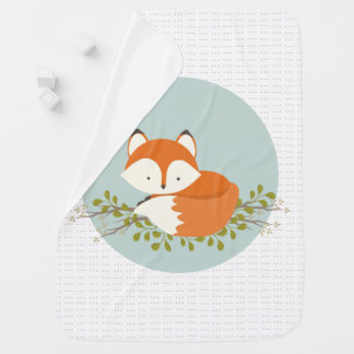 Sweet Woodland Fox Baby Blanket