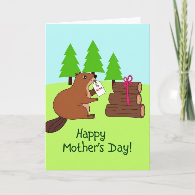 Sweet Woodland Mothers Day Card (Front)