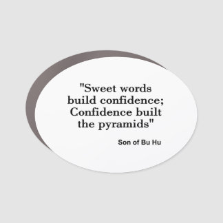 sweet words car magnet
