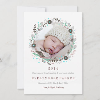 Sweet Wreath Birth Announcement