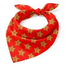 sweet XmaS-Gingerbread Star Pattern-Red