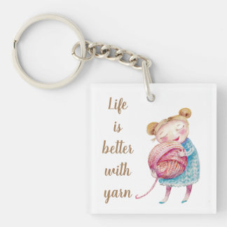 Sweet Yarn Lover Keychain