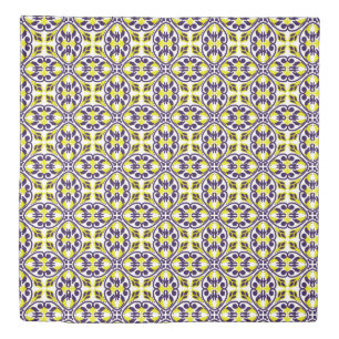Sweet yellow and blue ornament duvet cover