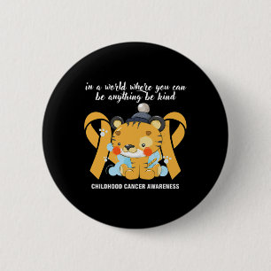 Sweet Yellow Band Month Of Cancer Awareness Be-kin Button