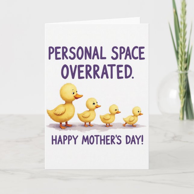 Sweet Yellow Birds Mothers Day Card (Front)