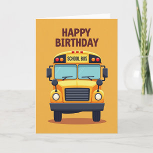 Sweet Yellow Bus Card