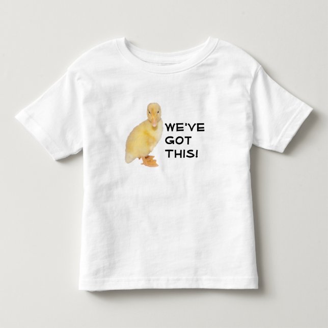 Sweet Yellow Duckling Profile Photograph Toddler T-shirt (Front)