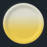 Sweet Yellow & Ivory Gradient Ombre  Paper Plates<br><div class="desc">Dreamy delicate gradient ombre design in pastel aesthetic light magical Sweet Yellow & Ivory colors. Soft gradient color transition. Sweet Yellow & Ivory gradient home decor,  White Yellow & Ivory gradient ombre home decor theme design.</div>