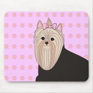 Sweet Yorkie Mouse Pad