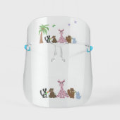 Sweet Zoo Animals Face Shield (Front)