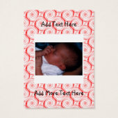 SweetBee Bumble Bee Birth Announcement (Back)
