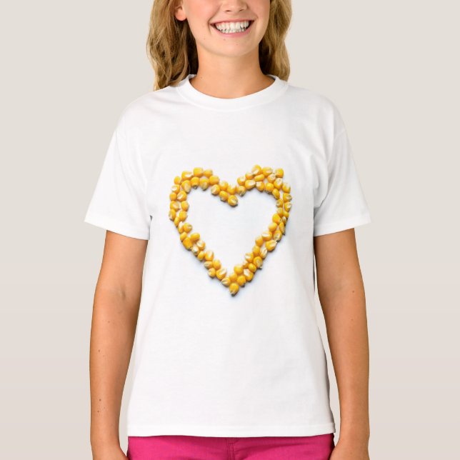 Sweetcorn Heart T-Shirt (Front)