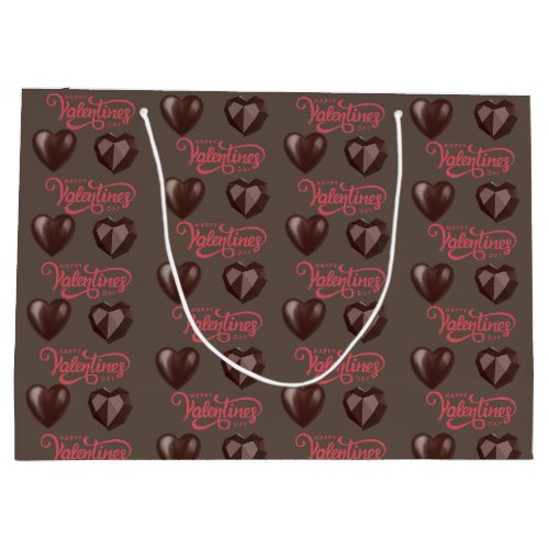 Sweeten Your Love Valentines Day Heart Chocolate Large Gift Bag