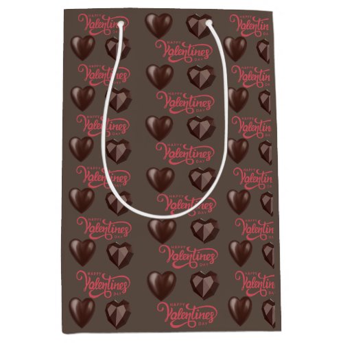 Sweeten Your Love Valentines Day Heart Chocolate Medium Gift Bag