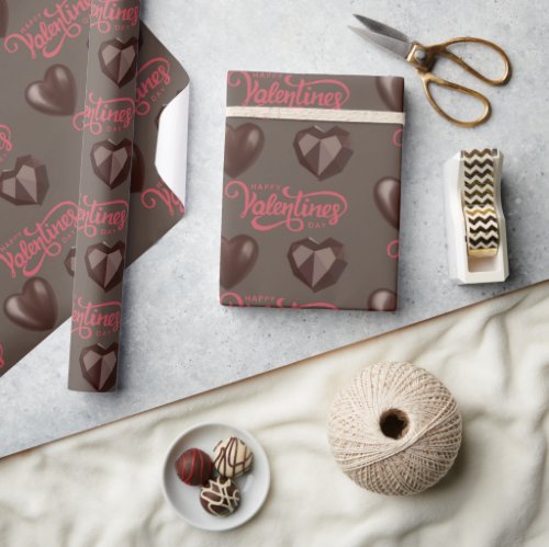 Sweeten Your Love Valentines Day Heart Chocolate Wrapping Paper