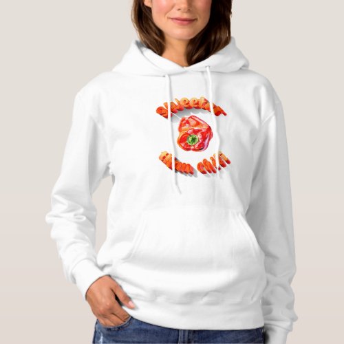 Sweeter than chili red bell pepper hoodie