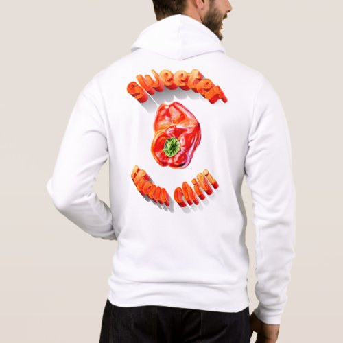 Sweeter than chili red bell pepper hoodie