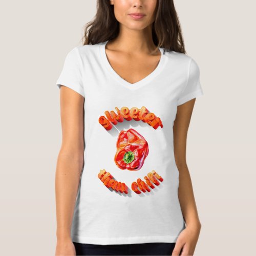 Sweeter than chili red bell pepper T_Shirt