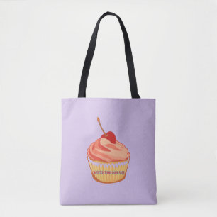 Sweeter than Cupcakes Lavender Tote Bag