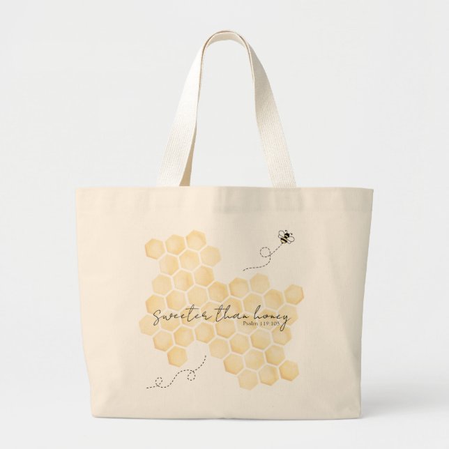 Sweeter Than Honey Tote Bag (Front)
