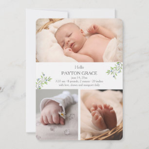 Sweetest Arrival Photo Birth Announcement