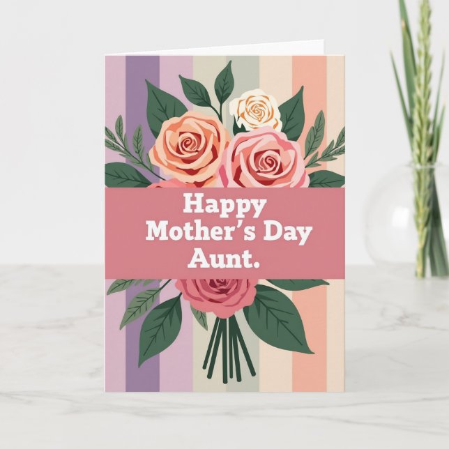 Sweetest Aunt Mothers Day Card (Front)