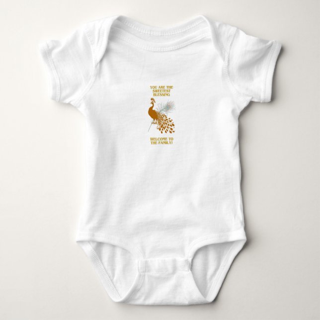 Sweetest Blessing: A Heartfelt Welcome for a Newbo Baby Bodysuit (Front)
