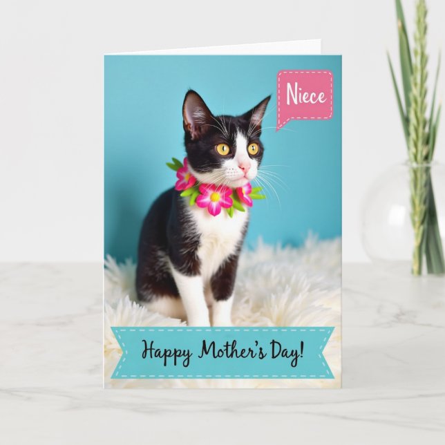 Sweetest Cat Mothers Day Card (Front)