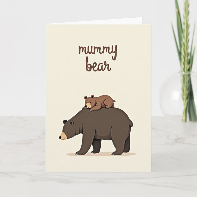 Sweetest Cub Mothers Day Art Card (Front)