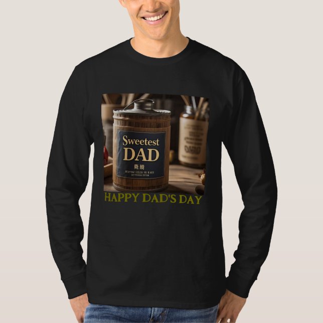 Sweetest Dad Custom T-shirt For Dad's Day (Front)