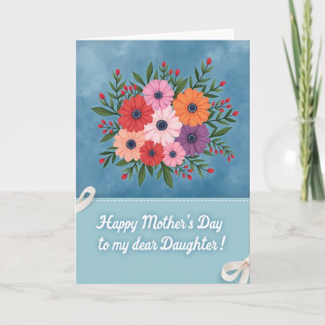 Sweetest Daughter Mothers Day Card (Front)