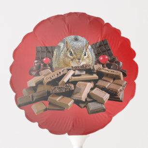 Sweetest Day Chocolate Chipmunk Balloon