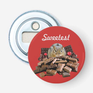 Sweetest Day Chocolate Chipmunk Bottle Opener