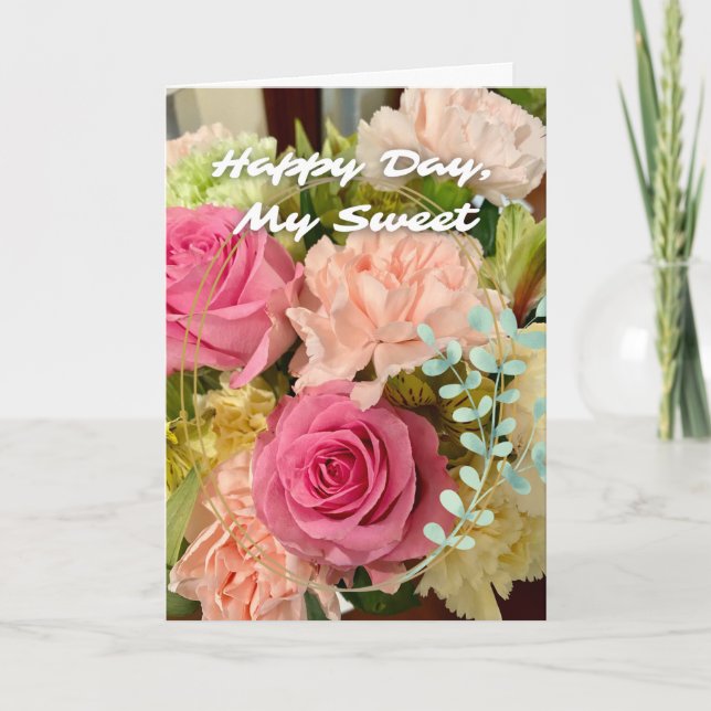 Sweetest Day for Sweetheart with Roses Card (Front)