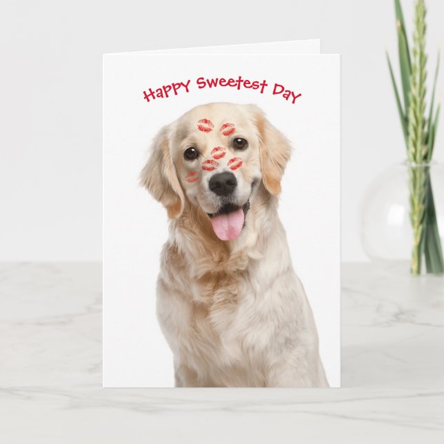 Sweetest Day Golden Retriever Card (Front)