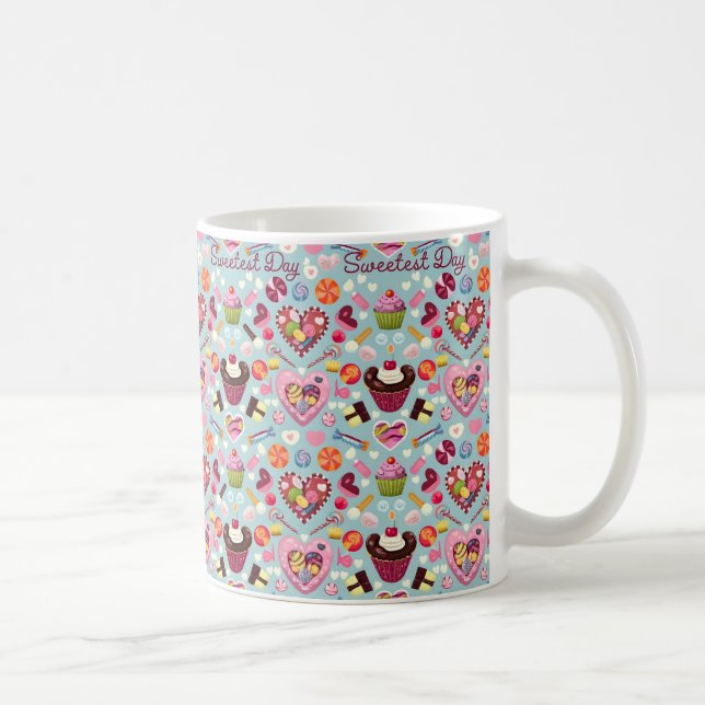 Sweetest Day Patterns and Gifts for Loved Ones Coffee Mug (Right)