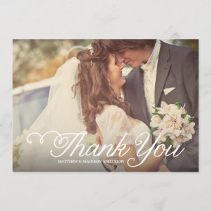 Sweetest Day Wedding Thank You Photo Card