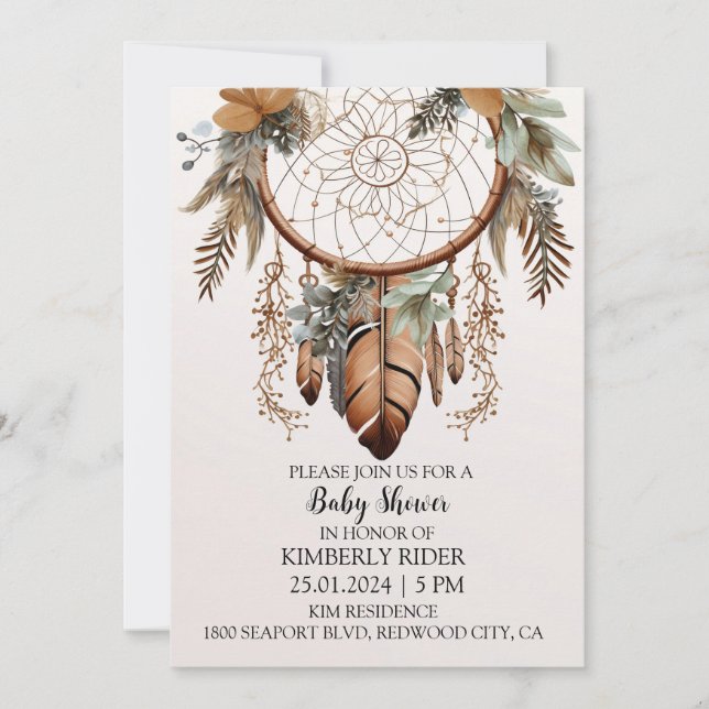 Sweetest Dreams Invitation (Front)