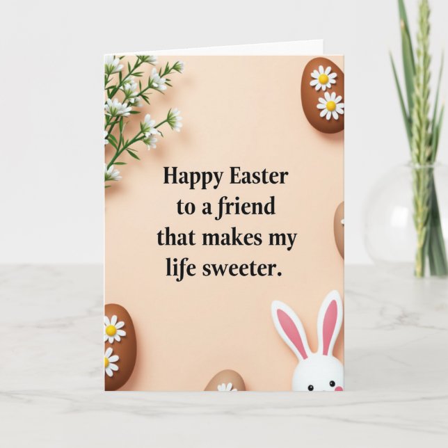 Sweetest Easter Friend Card (Front)