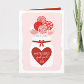 Sweetest Gal Pal Lollipop Galentine's Day Greeting Holiday Card (Front)