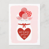 Sweetest Gal Pal Lollipop Galentine's Day Greeting Holiday Postcard (Front)