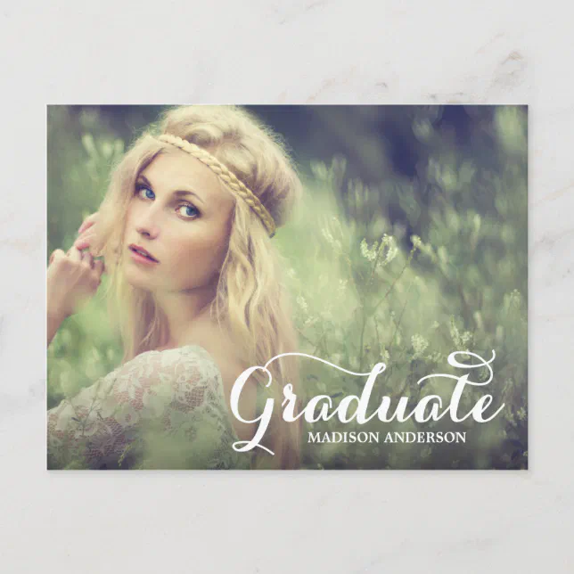 Sweetest Grad | Graduation Postcard Invitation | Zazzle