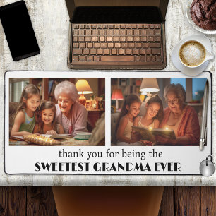 Sweetest Grandma Ever Photo Desk Mat
