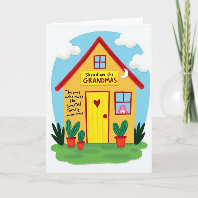 Sweetest Grandmas Day House Card (Front)