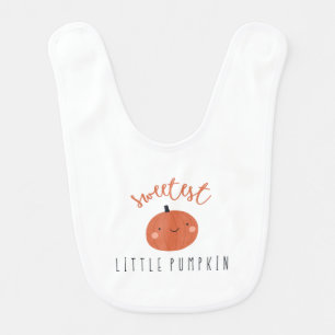 sweetest little pumpkin Baby Bib cute fall gift