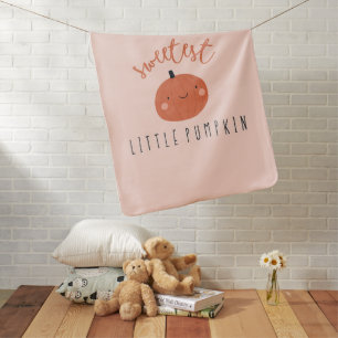 sweetest little pumpkin cute baby blanket