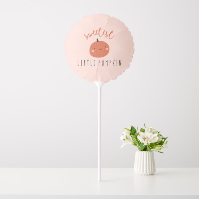 sweetest little pumpkin cute  balloon (In SItu)