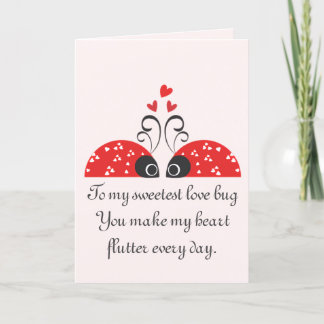 Sweetest Love Bug Holiday Card